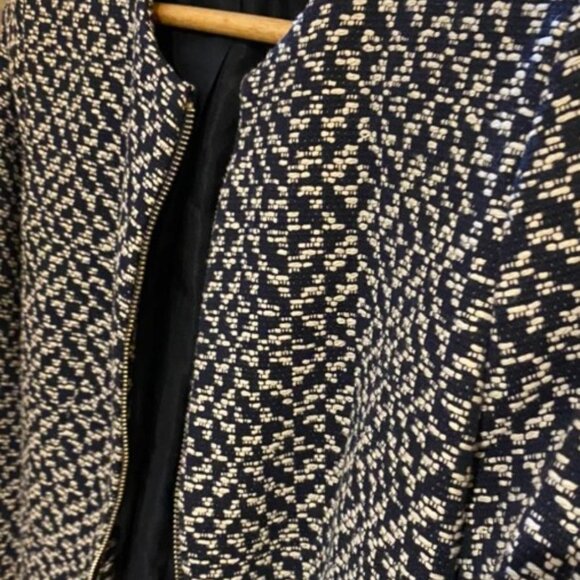Tweed Long Blazer Coat - Picture 3 of 6